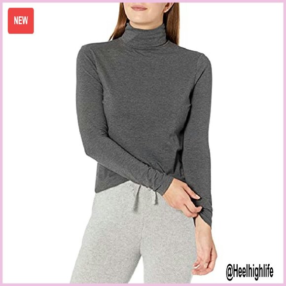 Super-Soft Fleece Turtleneck Long Sleeve Top Plus Size Available - Picture 2 of 7